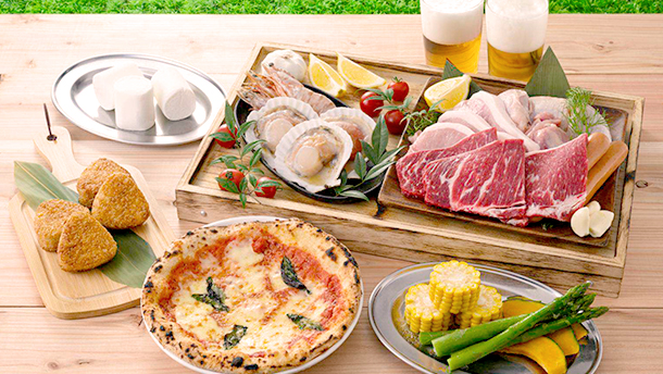 海鮮＆厳選肉の贅沢満足BBQプラン 5,780円